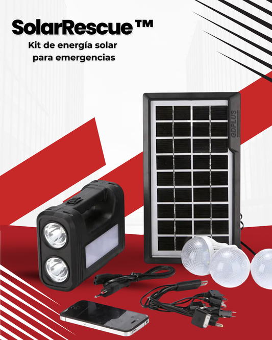 SolarRescue™ - Kit de energía solar multisusos